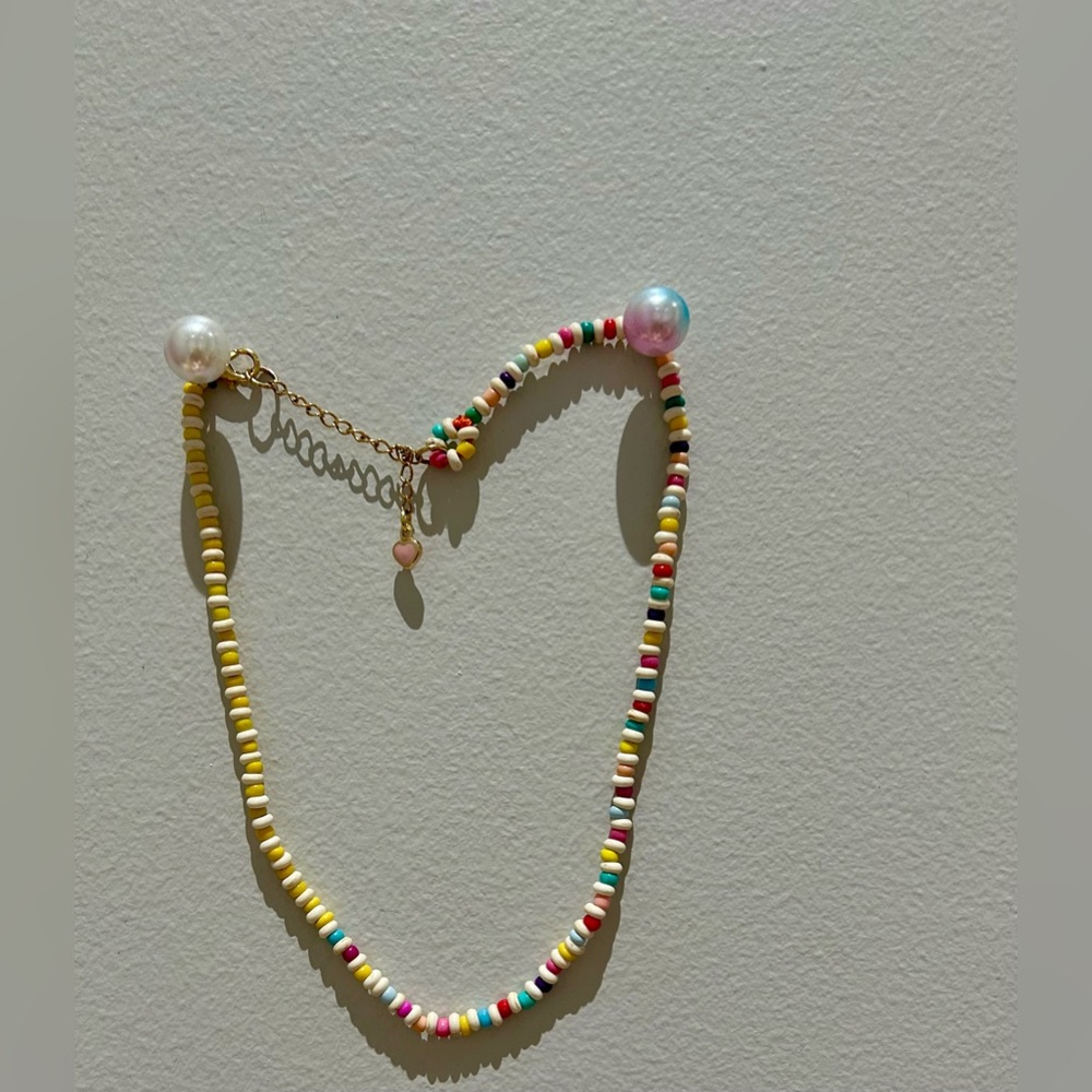 Handmade- Multicolor Beaded Necklace